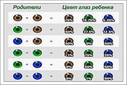 Culoarea ochilor unui copil este cum să ghiciți