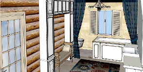 Design interior de case și cabane - cum să proiecteze primul etaj