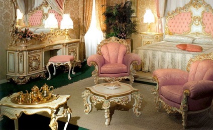 Design interior în stil rococo toate detaliile de la decor la accesorii