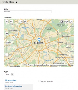 Module Drupal geodez yandex