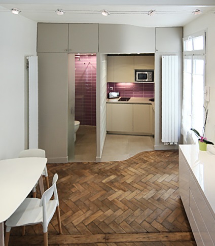 Interioare europene de apartamente mici, lux și confort