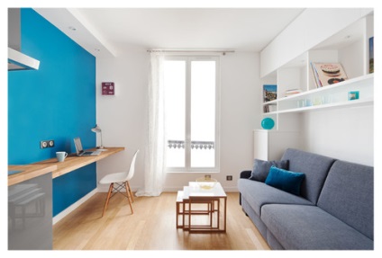 A kis apartmanok, a luxus és a kényelem európai belső terei