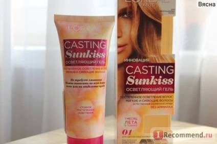 Gel-păr de culoare l oreal casting sunkiss (gel de clarificare fără amoniac) - 