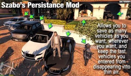 Grand furt auto 5 persistență mod salva mașinile lor oriunde - fișiere - patch, demo, demo,