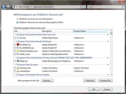 Instrumente de control parental în Windows Vista