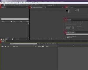 Interfața programului adobe după efecte - program după efecte pentru manechine