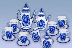 Istoria ceramicii Gzhel - afacerea la domiciliu