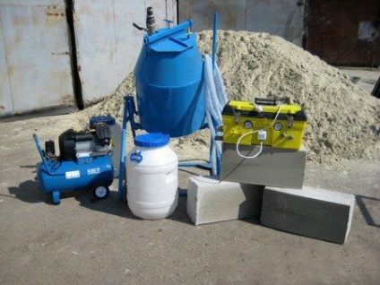 Producerea de caracteristici și tehnologie de echipamente de spumă de beton