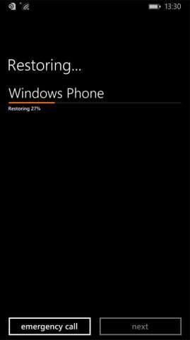 Biztonsági mentés beállítása Windows telefonon