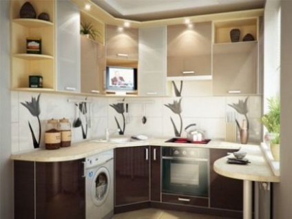 Cum să dotezi bucătăria într-un apartament cu o cameră de la Moscova