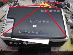 Cum să dezasamblați hp deskjet f2180, f380, psc 1200 - blog despre repararea magazinelor online de imprimante
