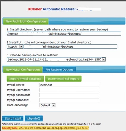 Cum de a face backup wordpress sau de backup și de a restabili un site