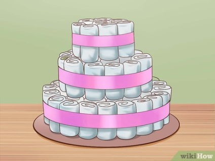 Hogyan készítsünk egy tortát a pelenkákról