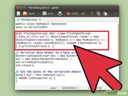 Cum de a serializa un obiect în java