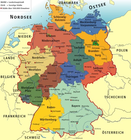 Cum să vă amintiți terenurile germane - deutsch-online! Germană online