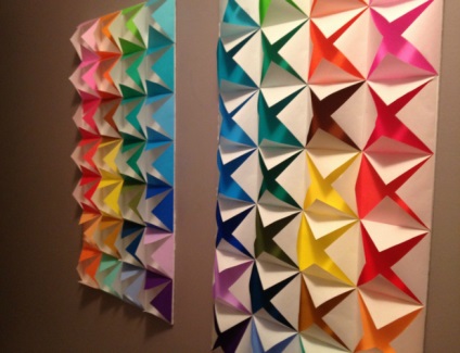 Compoziția pe un perete de origami cum să vă creați propriile mâini, copii