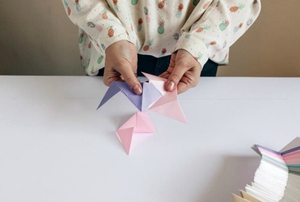 Compoziția pe un perete de origami cum să vă creați propriile mâini, copii