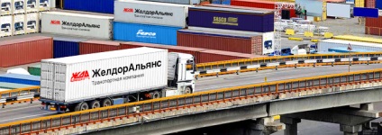 Transport de containere de mărfuri în Rusia, transport de containere pe calea ferată -