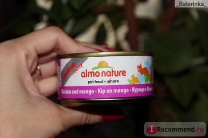 Alimente naturale alimente de pisică almo natură cu pui și mango, legume pui de pisică pentru pisici și mango -