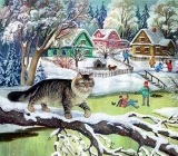 Pisicile artistului Tatiana Rodionova, creșă din pisicile de mazăre din Siberia Neva - atlas grand
