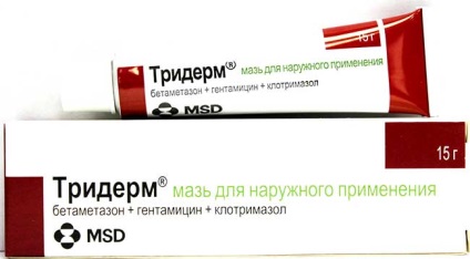 Cream - triderm - de la psoriazis - proprietăți farmacologice, contraindicații