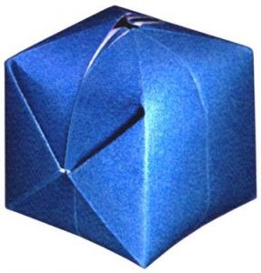 Cube origami lehetőségek és szerelési diagramok a fotó és videó a mikro