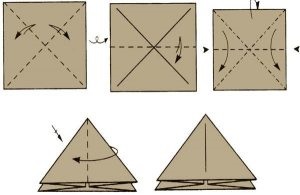 Cube origami lehetőségek és szerelési diagramok a fotó és videó a mikro