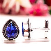 Cumpara cufflinks - iridescent - de la 925 de argint cu negru in magazinul online la targul maestrilor