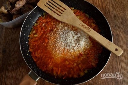 Pui cu orez și legume în catalană - rețetă pas cu pas cu o fotografie pe