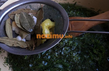 Ardei verde marinat pentru iarnă - preparare prin prescripție cu fotografie