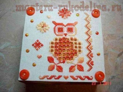 Design de clasă master a broderii cutie