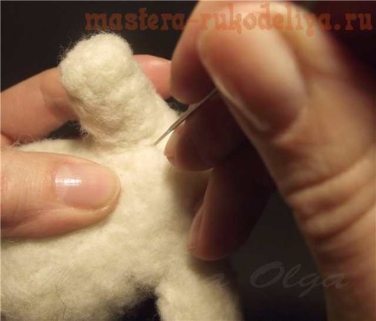 Maestru-clasa pe om de zăpadă uscat felting