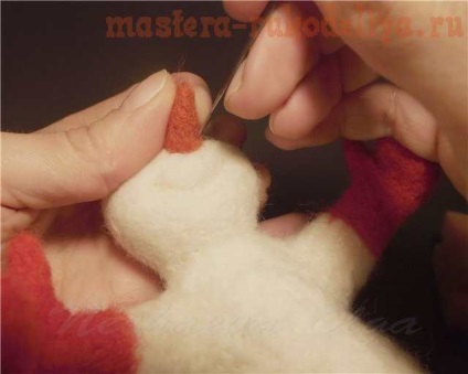 Maestru-clasa pe om de zăpadă uscat felting