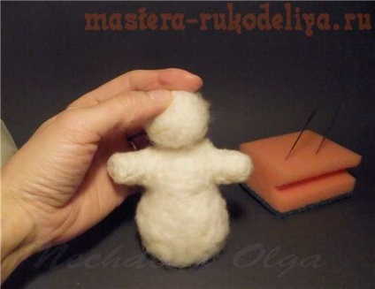 Maestru-clasa pe om de zăpadă uscat felting