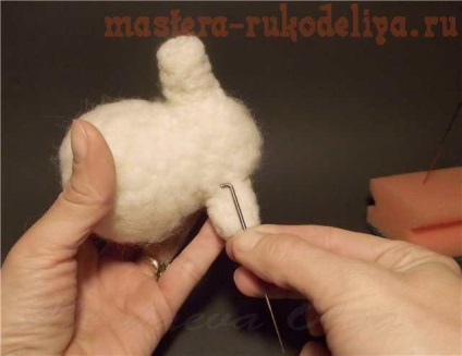 Maestru-clasa pe om de zăpadă uscat felting