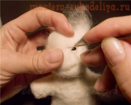 Maestru-clasa pe om de zăpadă uscat felting