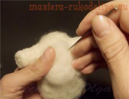 Maestru-clasa pe om de zăpadă uscat felting