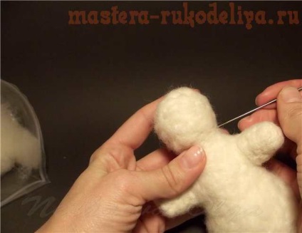 Maestru-clasa pe om de zăpadă uscat felting