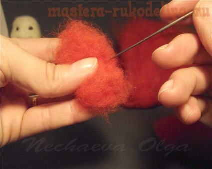 Maestru-clasa pe om de zăpadă uscat felting