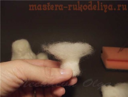 Maestru-clasa pe om de zăpadă uscat felting