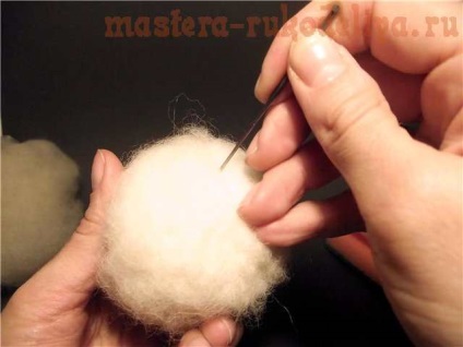 Maestru-clasa pe om de zăpadă uscat felting