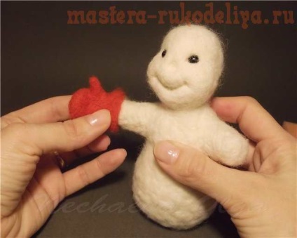 Maestru-clasa pe om de zăpadă uscat felting