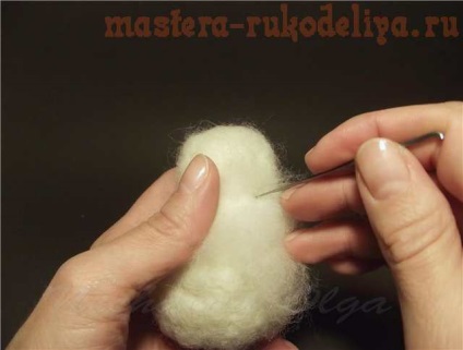 Maestru-clasa pe om de zăpadă uscat felting