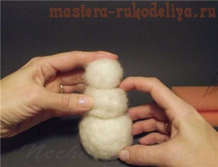 Maestru-clasa pe om de zăpadă uscat felting