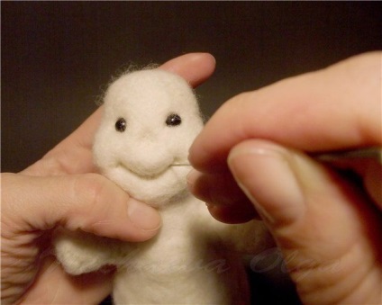 Mesterkurzus feltűnő hóemberen - mesterek tisztasága - kézzel készített, kézzel készített