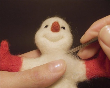 Clasa de masterat pe om de zăpadă felting - târg de maeștri - manual, manual