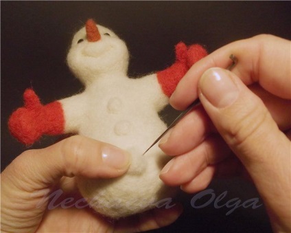 Clasa de masterat pe om de zăpadă felting - târg de maeștri - manual, manual