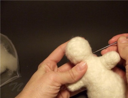 Mesterkurzus feltűnő hóemberen - mesterek tisztasága - kézzel készített, kézzel készített