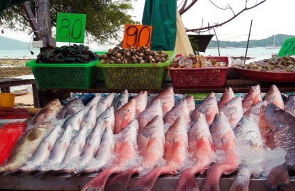 Fructe de mare în Thailanda descriere, poze, prețuri