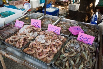 Fructe de mare în Thailanda descriere, poze, prețuri